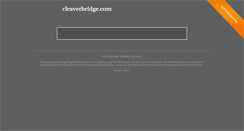 Desktop Screenshot of cleaverbridge.com